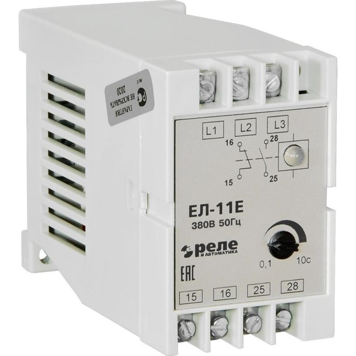 Реле контроля фаз ЕЛ-11Е 380В 50Гц Реле и Автоматика A8222-77135136 - Фото 1