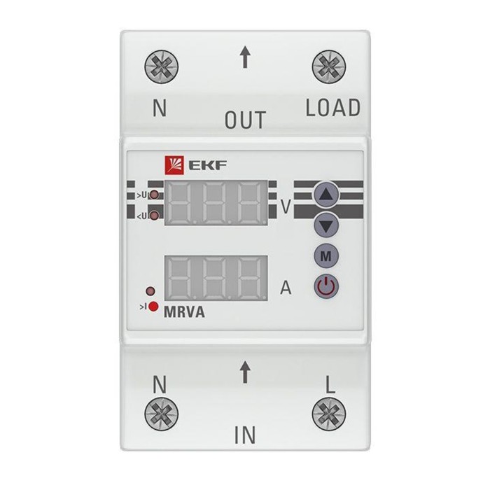 Реле напряжения и тока с дисплеем MRVA 50А PROxima EKF MRVA-50A - Фото 1