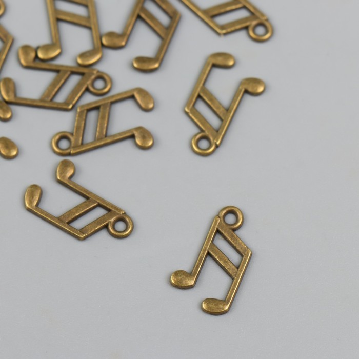 Подвеска «Нота», под бронзу, 1×1.5 см