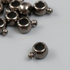 Подвеска "Бейл" 1,2х1,5 см цвет черный (комплект 10 шт) - фото 23165285