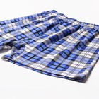 Трусы мужские свободные с пуговицей, цвет сине-белый/клетка, размер 46 - фото 51767969