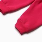 Костюм для девочек (свитшот, брюки), НАЧЁС, цвет фуксия, рост 92 см - Фото 7