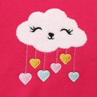 Костюм для девочек (свитшот, брюки), НАЧЁС, цвет фуксия, рост 98 см - фото 23378395