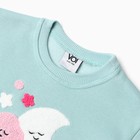 Костюм для девочек (свитшот, брюки), НАЧЁС, цвет бирюзовый, рост 92 см - Фото 2