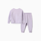 Костюм для девочек (свитшот, брюки), НАЧЁС, цвет сиреневый, рост 104 см - фото 24987198