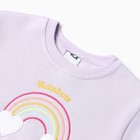 Костюм для девочек (свитшот, брюки), НАЧЁС, цвет сиреневый, рост 98 см - фото 24987209