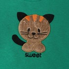 Костюм для девочек (свитшот, брюки), НАЧЁС, цвет зелёный, рост 92 см - фото 24987221