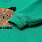 Костюм для девочек (свитшот, брюки), НАЧЁС, цвет зелёный, рост 92 см - фото 24987223