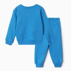 Костюм для мальчиков (толстовка, брюки), НАЧЁС, цвет синий, рост 104 см - Фото 5