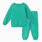 Костюм для мальчиков (толстовка, брюки), НАЧЁС, цвет зелёный, рост 104 см - Фото 5