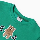 Костюм для мальчиков (свитшот, брюки), НАЧЁС, цвет зелёный, рост 92 см - фото 23378441