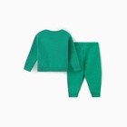 Костюм для мальчиков (свитшот, брюки), НАЧЁС, цвет зелёный, рост 92 см - фото 23378445