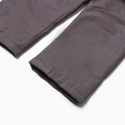 Брюки утеплённые для девочки, серые, рост 128 см