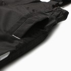 Полукомбинезон утеплённый для мальчиков, цвет чёрный, рост 104 см - Фото 3