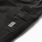 Полукомбинезон утепленный для мальчиков, цвет чёрный, рост 158 см - фото 24987677