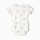 Боди Bloom Baby Короны с кор. рукавом, р. 62 см, молочный - Фото 6