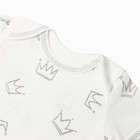 Боди Bloom Baby Короны с кор. рукавом, р. 80 см, молочный - Фото 2