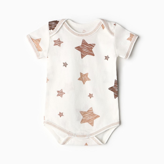 Боди Bloom Baby Звездочки с кор. рукавом, р. 80 см, молочный - Фото 1