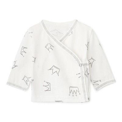 Распашонка Bloom Baby Короны, р. 68 см, молочный