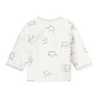 Распашонка Bloom Baby Короны, р. 68 см, молочный - Фото 5