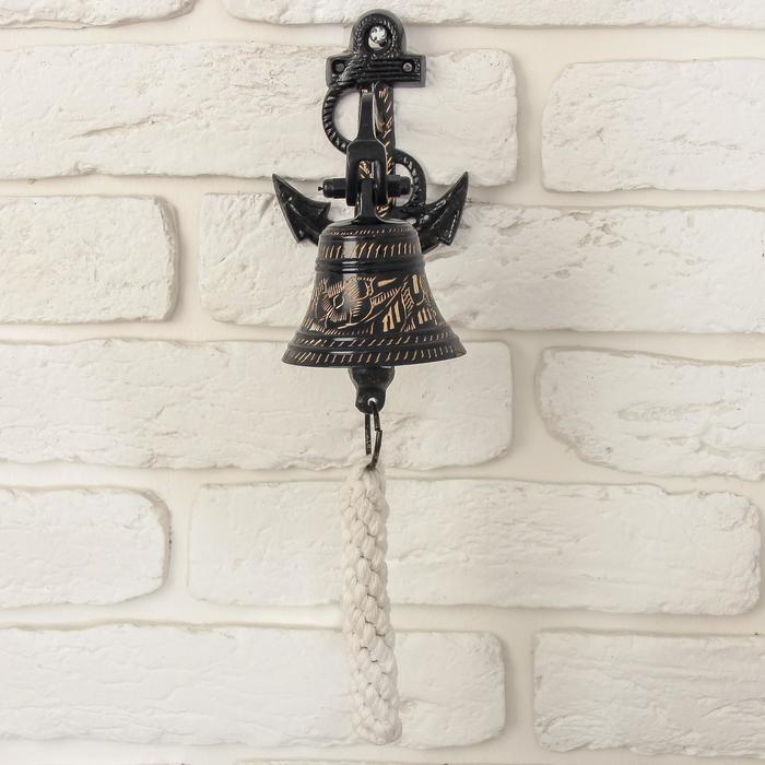 Рында «Колокол с якорем», 16×11×8 см, латунь - Фото 1