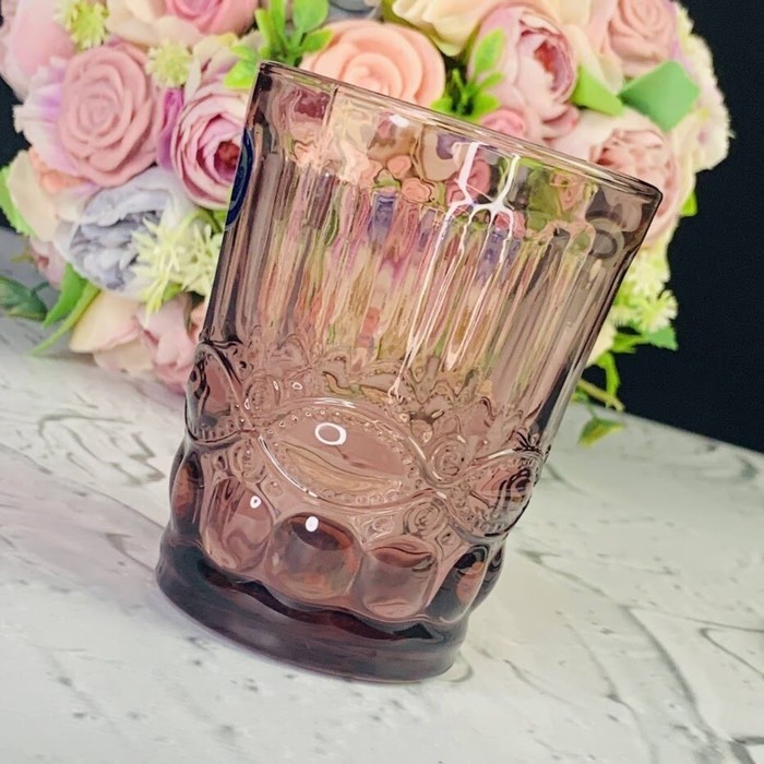 Набор стаканов Lenardi, 250 мл, 6 шт, цвет розовый - Фото 1