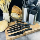 Набор ножей и кухонных принадлежностей Lenardi, на подставке, 15 предметов - фото 296184715