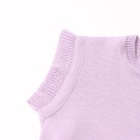 Комбинезон детский вязаный MINAKU, рост 86-92, цвет лавандовый - фото 24039151