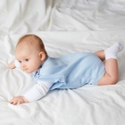 Комбинезон детский вязаный MINAKU, рост 92-98, цвет голубой - фото 23255796