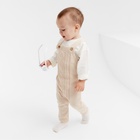 Комбинезон детский вязаный MINAKU, рост 74-80, цвет бежевый - фото 25686527