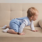 Комбинезон детский вязаный MINAKU, рост 62-68, голубой - фото 23683839