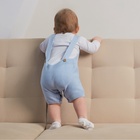 Комбинезон детский вязаный MINAKU, рост 62-68, голубой - фото 23683840