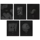 Комплект тетрадей из 5 штук, 48 листов в клетку Calligrata "Графика", обложка мелованный картон, ТВИН-лак + выборочный УФ-лак, блок офсет - фото 23843465