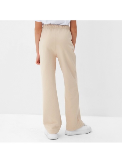 Брюки для девочки MINAKU, бежевые, рост 158 см