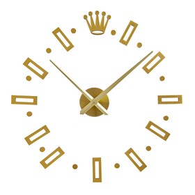 Часы настенные интерьерные, 3d "Соломон", наклейка, большие, d-120 см