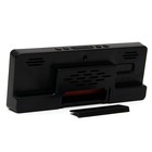 Часы настольные электронные: будильник, термометр, календарь, USB, 15×6.3 см, красные цифры - Фото 3