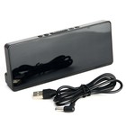 Часы настольные электронные: будильник, термометр, календарь, USB, 15×6.3 см, красные цифры - Фото 4