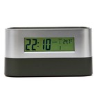 Часы настольные - органайзер для канцелярии: будильник, термометр, календарь, 15.1 х 4.7 см - Фото 2