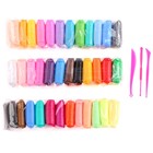 Пластилин лёгкий, прыгающий, набор 36 цветов, вес 1 цвета: 10 г, 3 инструмента - Фото 3