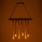 Светильник "Канаты" 6хЕ27 60Вт коричневый 80х15х15см BayerLux - фото 23174623