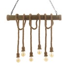 Светильник "Канаты" 6хЕ27 60Вт коричневый 80х15х15см BayerLux - фото 23174624