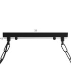 Светильник "Канаты" 6хЕ27 60Вт коричневый 80х15х15см BayerLux - фото 23174625