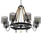 Светильник "Ричард" 8хЕ27 60Вт черный 75х75х35-75см BayerLux - фото 24664498