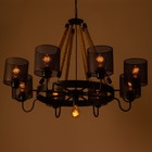 Светильник "Ричард" 8хЕ27 60Вт черный 75х75х35-75см BayerLux - фото 24664500