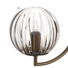 Бра "Джавиер" Е27 40Вт золото-дымчатый 22,7х15 см - фото 23174750