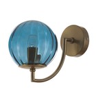 Бра «Джавиер» Е27 40 Вт золото-синий 22.7×15 см - Фото 1