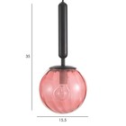 Светильник BayerLux "Джавиер" Е14 40Вт черно-красный 15х15х35-185 см - Фото 6