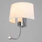 Бра "Лаура" Е27 40Вт белый-хром 28х45 см - фото 23174863