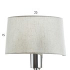 Бра "Лаура" Е27 40Вт белый-хром 28х45 см - фото 23174869