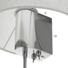 Бра "Лаура" Е27 40Вт белый-хром 28х45 см - фото 23174870